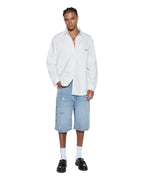 Mens Maxx Short Painter Blue Relaxed Walkshorts - Denim