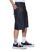 Mens Maxx Short Raw Idols Relaxed Walkshorts - Denim
