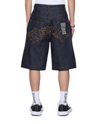 Mens Maxx Short Raw Idols Relaxed Walkshorts - Denim