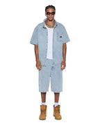 Mens Maxx Short Tile Relaxed Walkshorts - Denim
