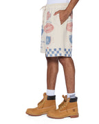 Mens Pitt Lane Life Short Printed Relaxed Walkshorts - Multi Colour
