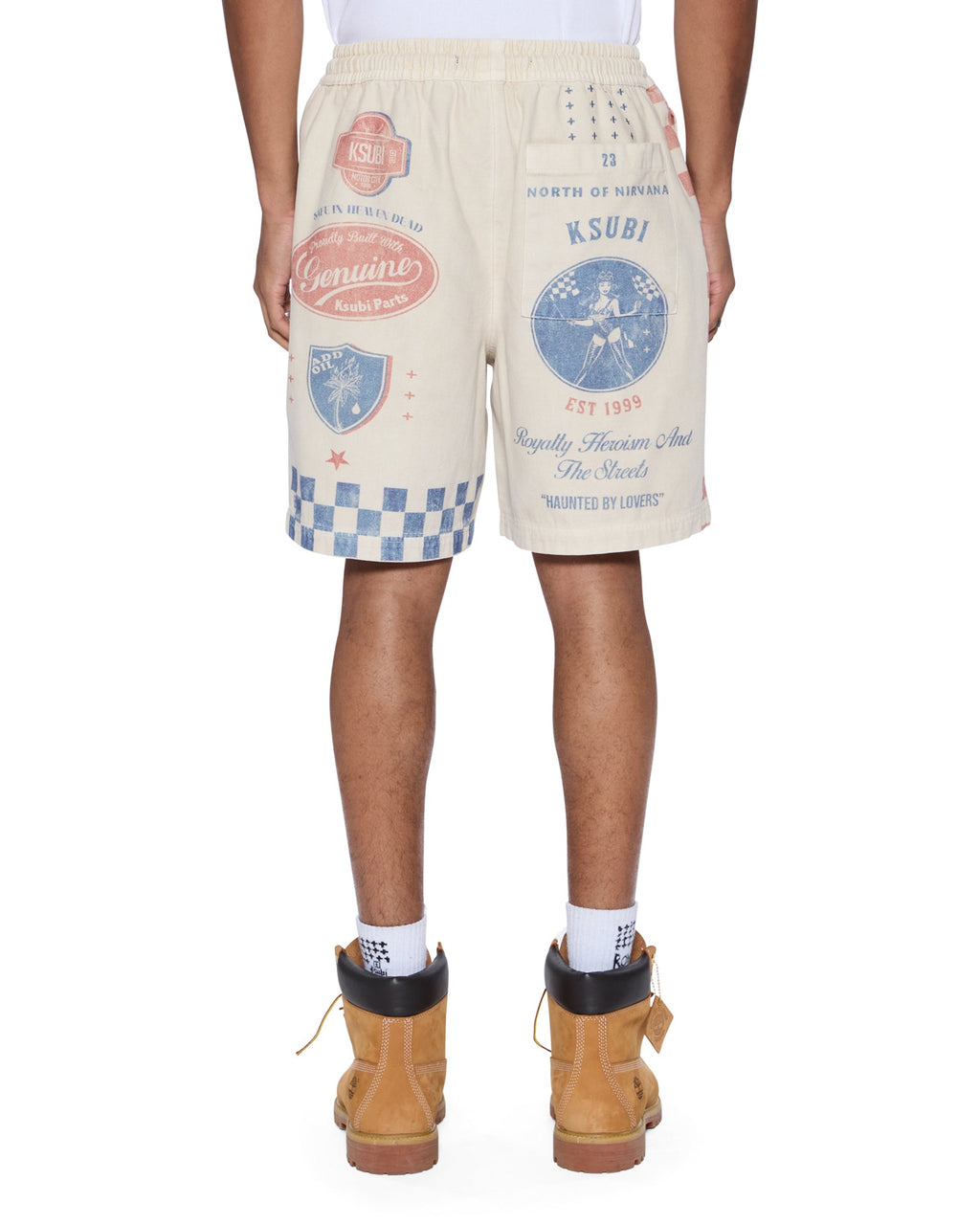 Mens Pitt Lane Life Short Printed Relaxed Walkshorts - Multi Colour