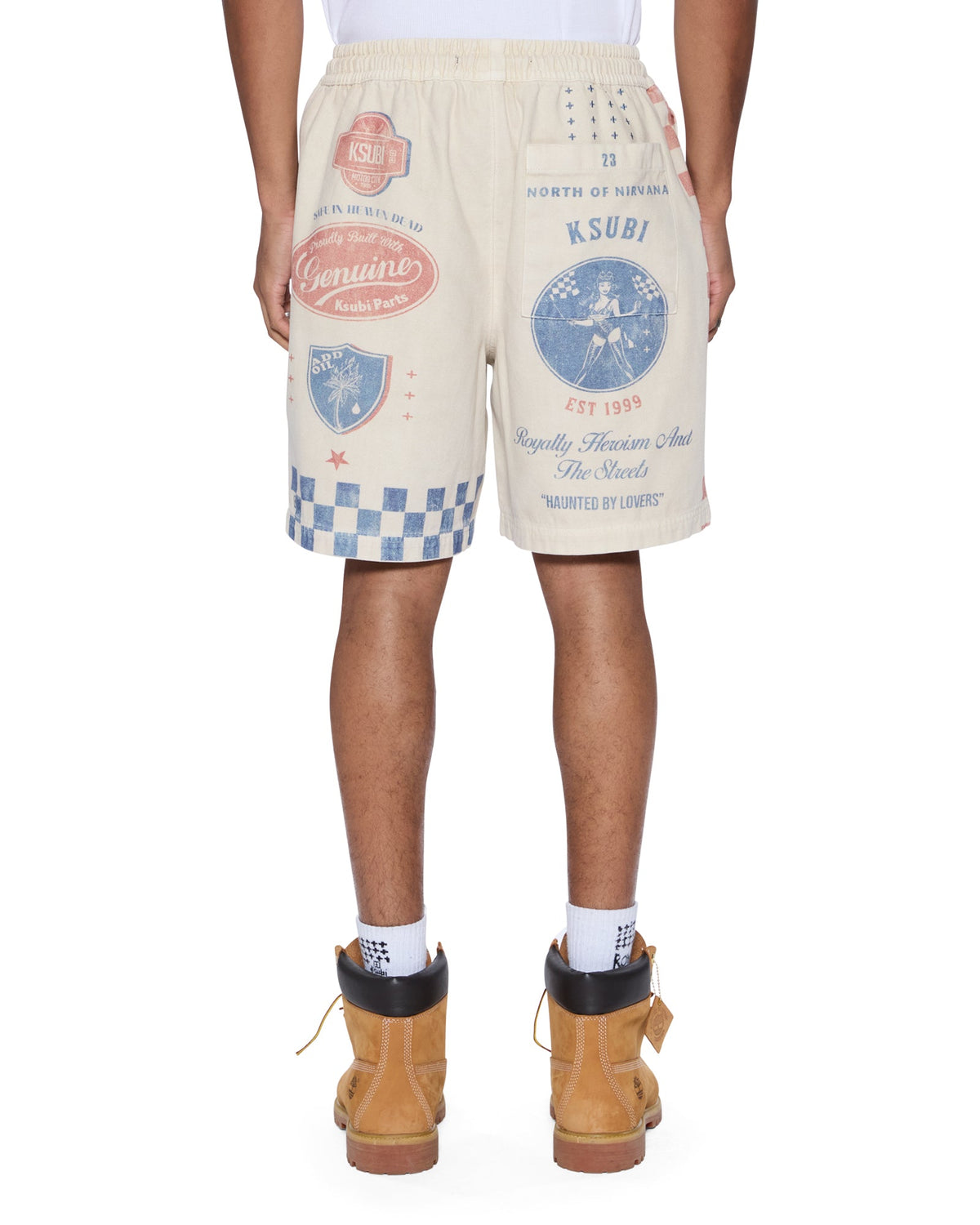 Mens Pitt Lane Life Short Printed Relaxed Walkshorts - Multi Colour