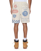 Mens Pitt Lane Life Short Printed Relaxed Walkshorts - Multi Colour