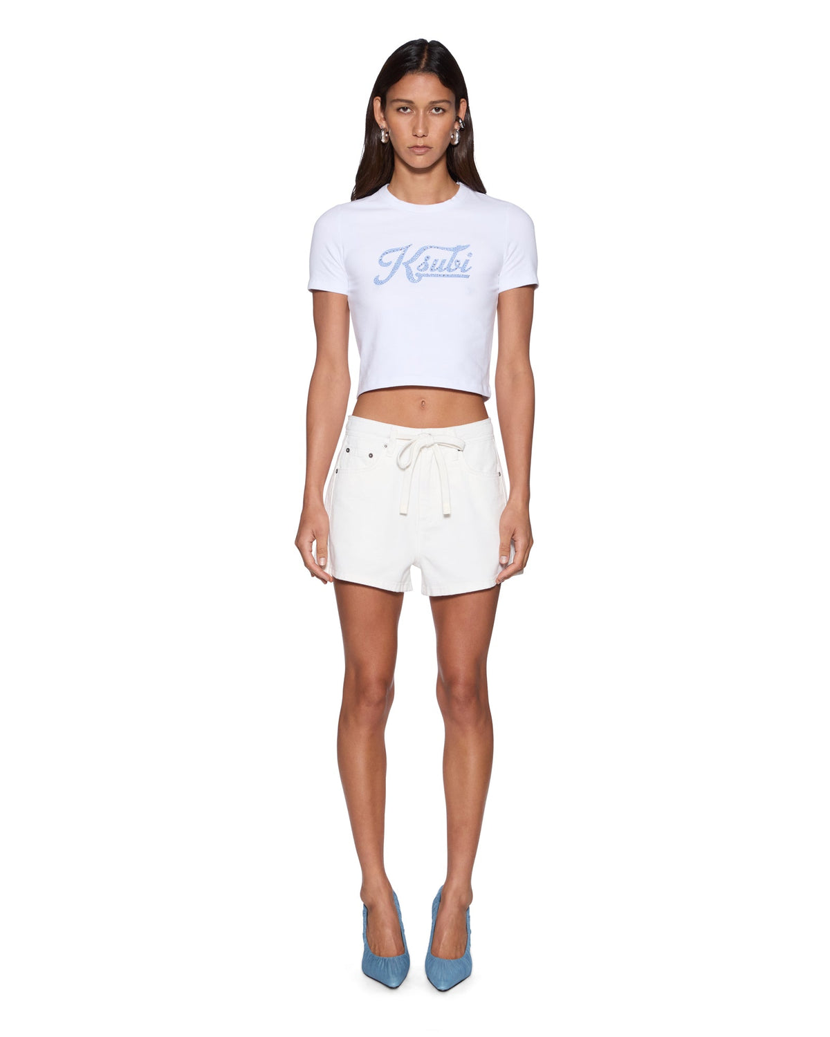 Womens Slouch Short Trak Blanc Regular Walkshorts - White