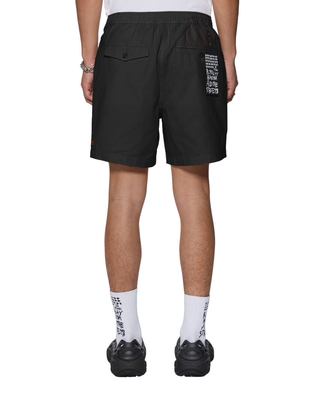 Mens Rugger Short Black Regular Walkshorts - Black