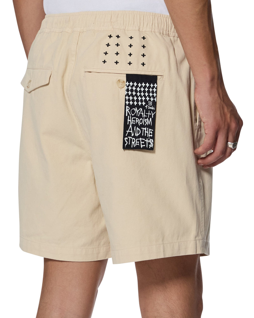 Mens Rugger Short Natural Regular Walkshorts - Beige