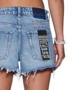 Womens Slouch Short Maverick Relaxed Walkshorts - Denim