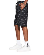 Mens Skript Mesh Short Black Regular Walkshorts - Black
