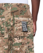 Mens Trooper Cargo Short Woodland Straight Walkshorts - Green