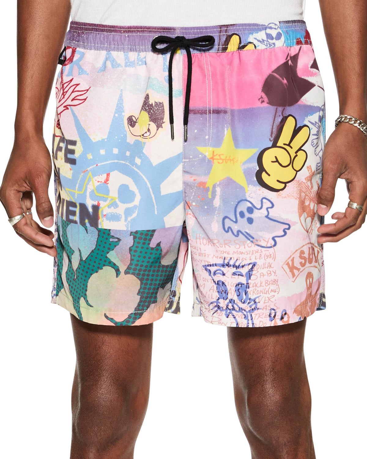 Mens Vandals Boardshort Multi Regular Walkshorts - Multi Colour