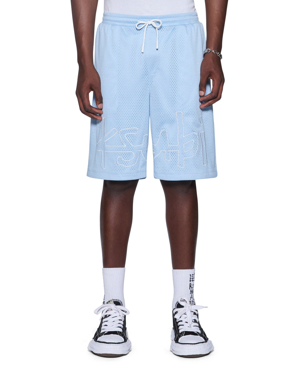 Mens 1999 Mesh Roll Short Sky Blue Relaxed Walkshorts - Blue