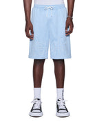 Mens 1999 Mesh Roll Short Sky Blue Relaxed Walkshorts - Blue