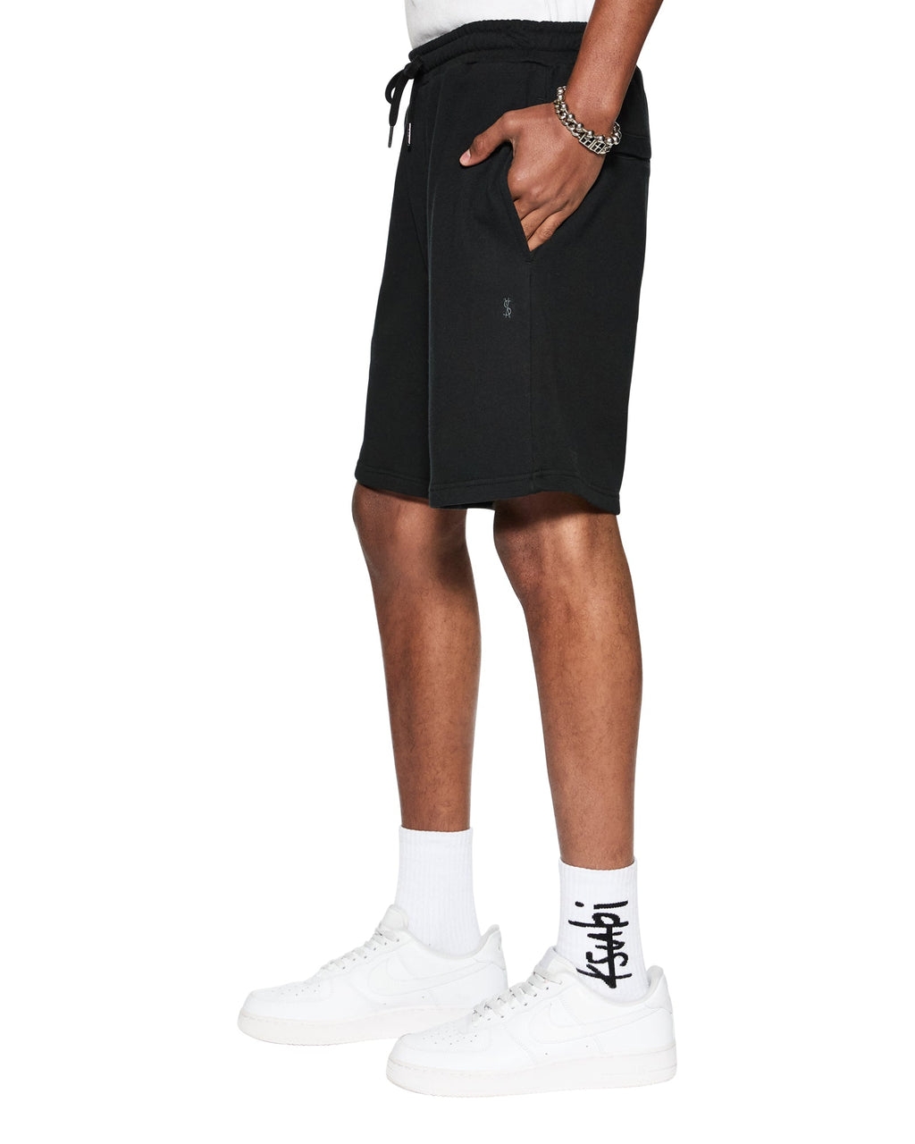 Mens 4 X 4 Trak Short Jet Black Slim Walkshorts - Black