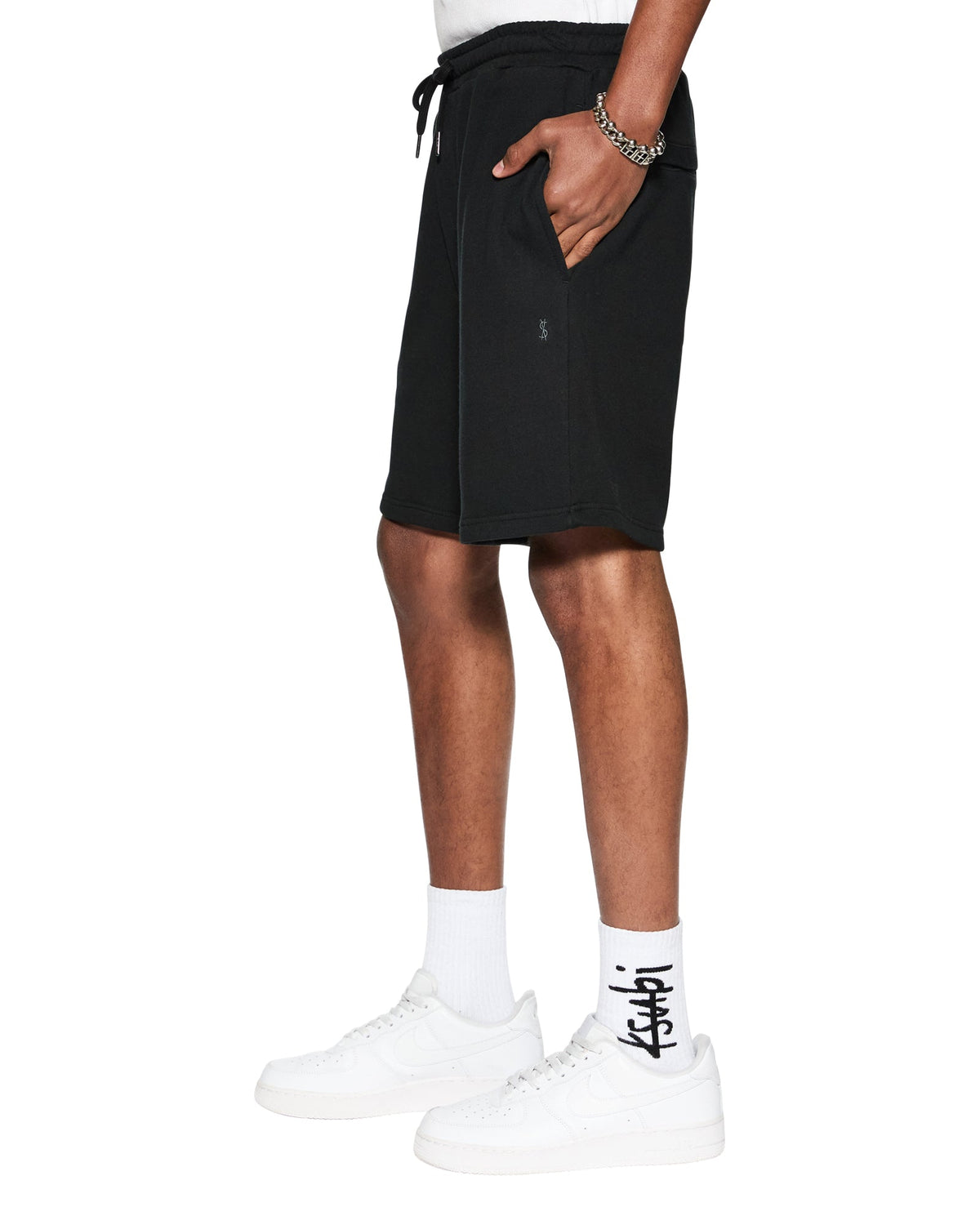 Mens 4 X 4 Trak Short Jet Black Slim Walkshorts - Black