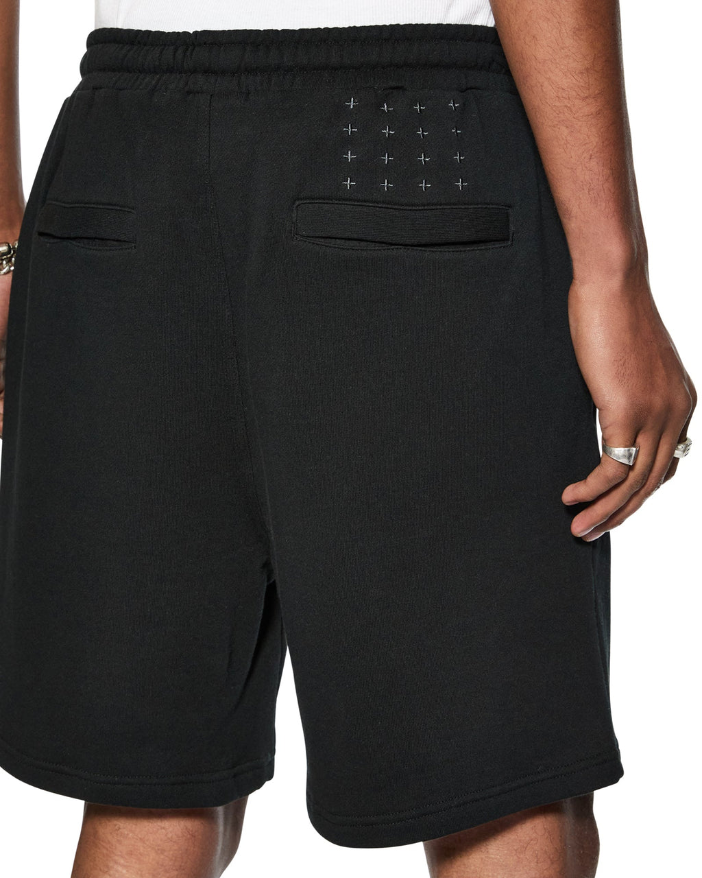 Mens 4 X 4 Trak Short Jet Black Slim Walkshorts - Black