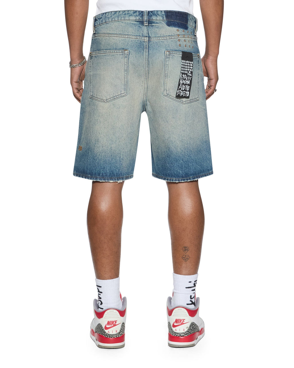Mens Anti K Short Portland Blue Relaxed Walkshorts - Denim
