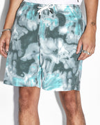 Mens Astro Short Green Dye Relaxed Walkshorts - Green