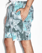 Mens Astro Short Green Dye Relaxed Walkshorts - Green