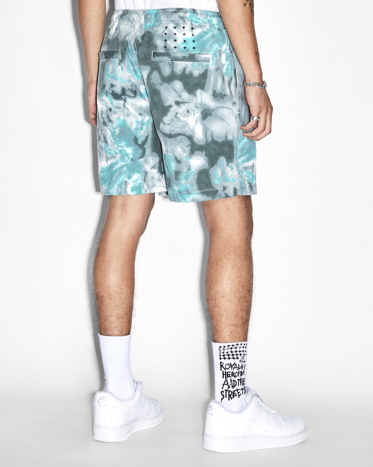 Mens Astro Short Green Dye Relaxed Walkshorts - Green