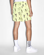 Mens Dance Klass Boardshort Daylite Regular Walkshorts - Green