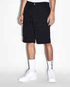 Mens Fugitive Cargo Short Tru Black Straight Walkshorts - Black