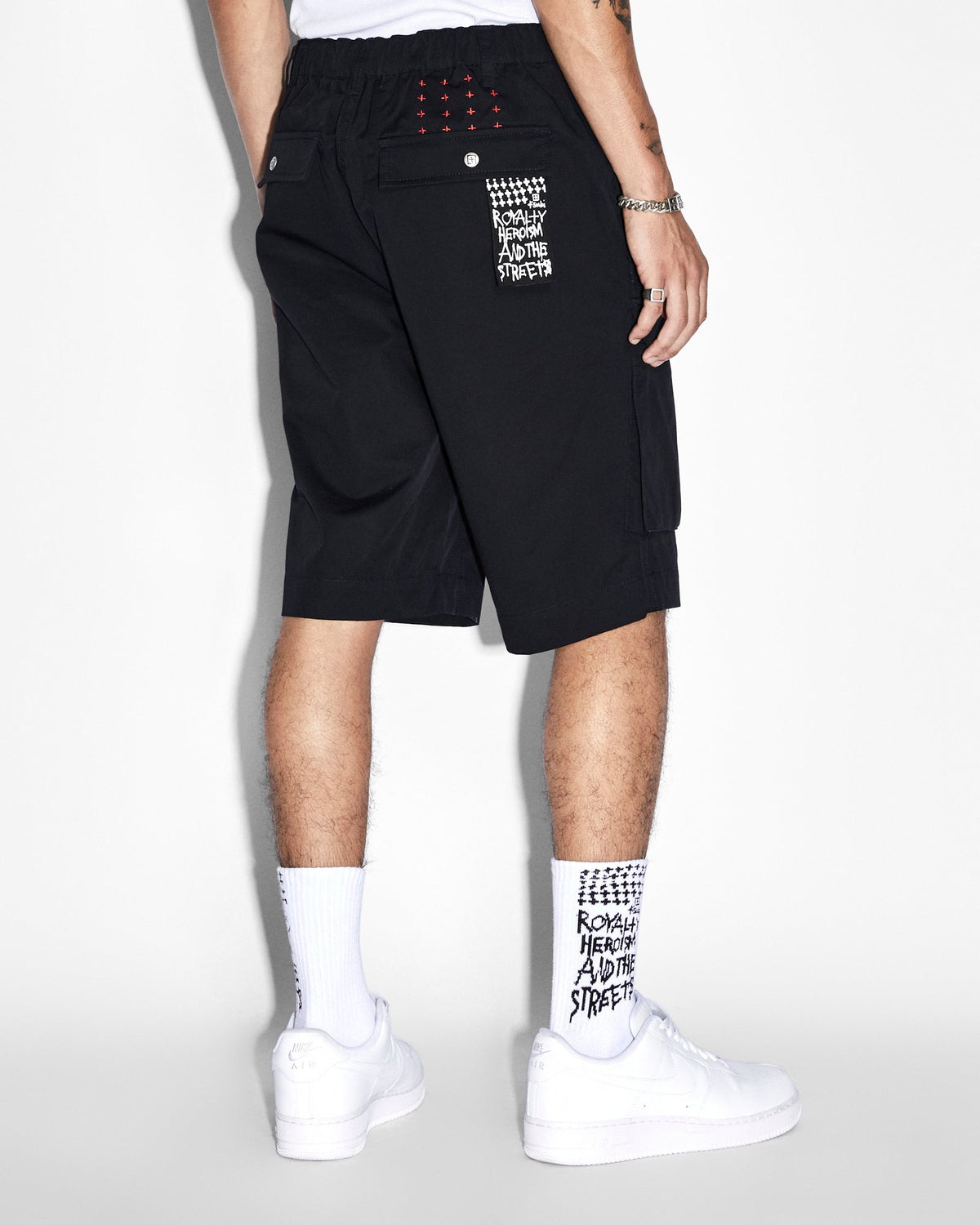 Mens Fugitive Cargo Short Tru Black Straight Walkshorts - Black