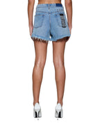 Womens Elle Short Babes Blue A Line Walkshorts - Denim