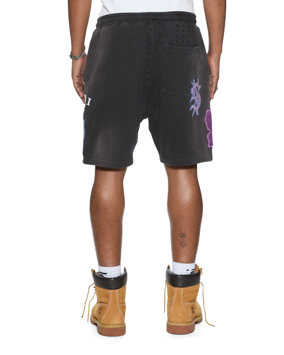 Mens Genesis Trak Short Charcoal Fade Regular Walkshorts - Grey