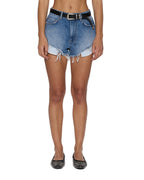 Womens Kali Shorts Exposed Tidal Fitted Walkshorts - Denim
