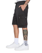 Mens Krush Cargo Short Black Regular Walkshorts - Black
