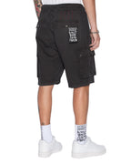 Mens Krush Cargo Short Black Regular Walkshorts - Black