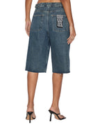 Womens Low Rider Short Subway Relaxed Walkshorts - Denim