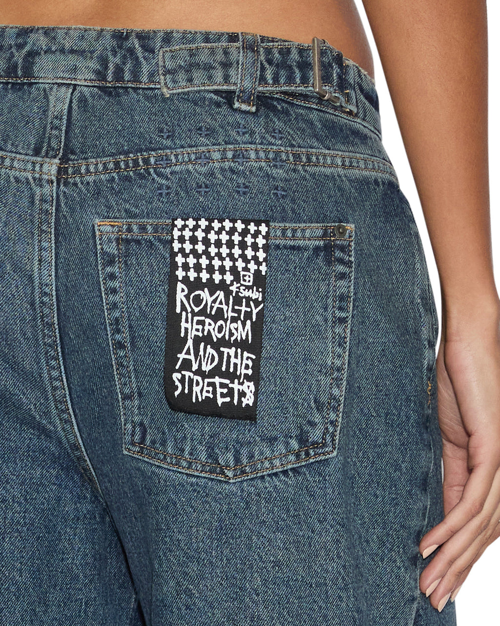 Womens Low Rider Short Subway Relaxed Walkshorts - Denim