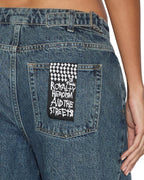 Womens Low Rider Short Subway Relaxed Walkshorts - Denim