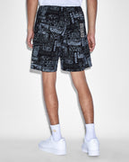Mens Mash Up Walk Short Black Regular Walkshorts - Black