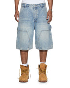 Mens Maxx Operator Short Duke Crystal Relaxed Walkshorts - Denim