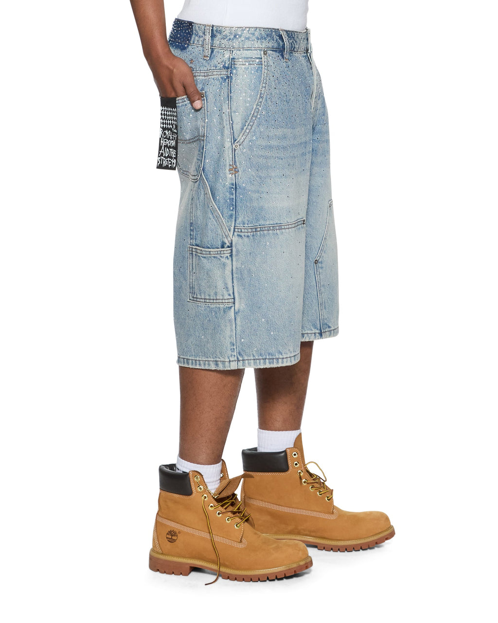 Mens Maxx Operator Short Duke Crystal Relaxed Walkshorts - Denim