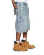 Mens Maxx Operator Short Duke Crystal Relaxed Walkshorts - Denim