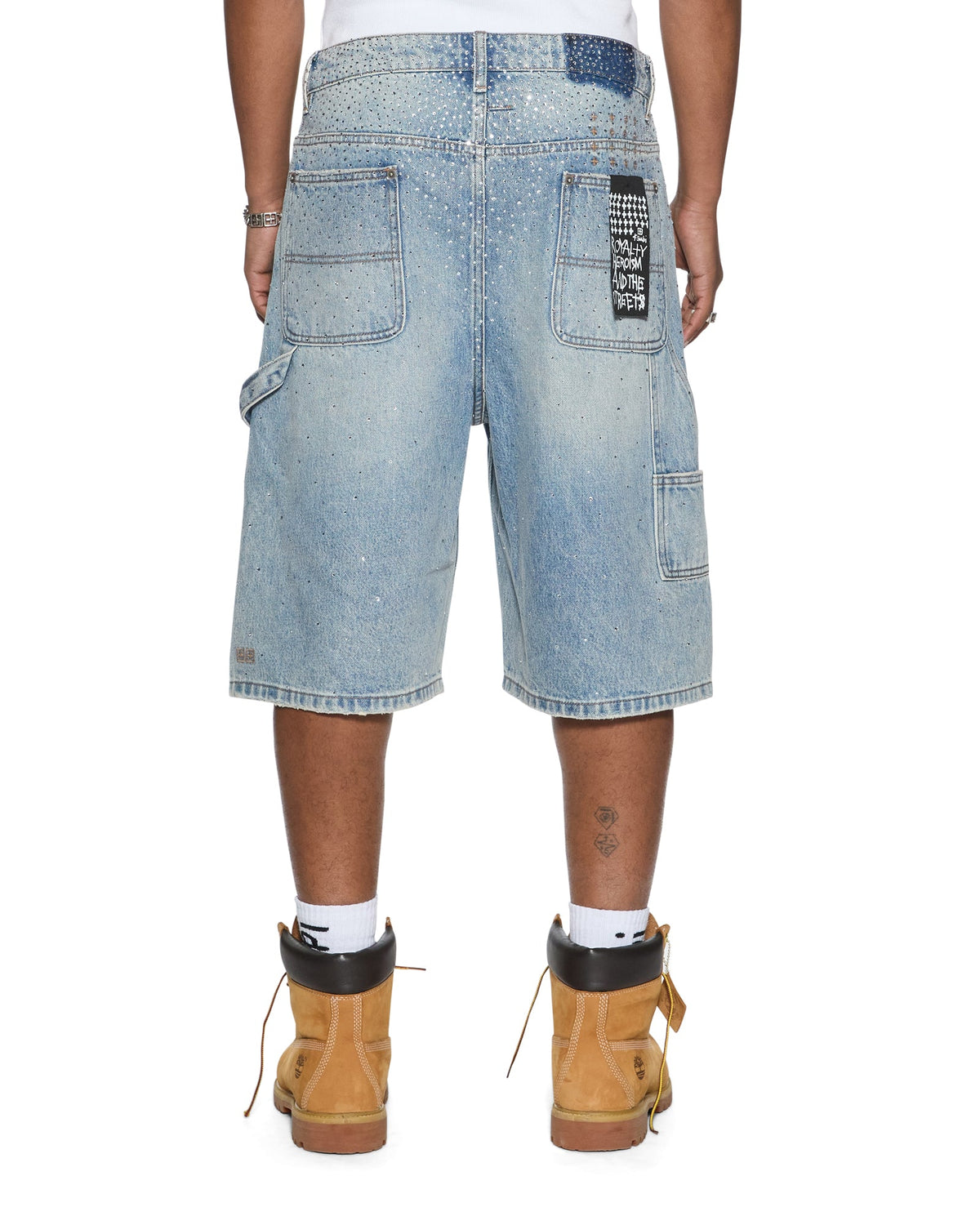 Mens Maxx Operator Short Duke Crystal Relaxed Walkshorts - Denim