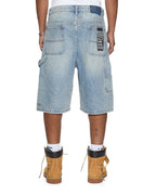 Mens Maxx Operator Short Duke Crystal Relaxed Walkshorts - Denim
