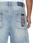 Mens Maxx Operator Short Duke Crystal Relaxed Walkshorts - Denim