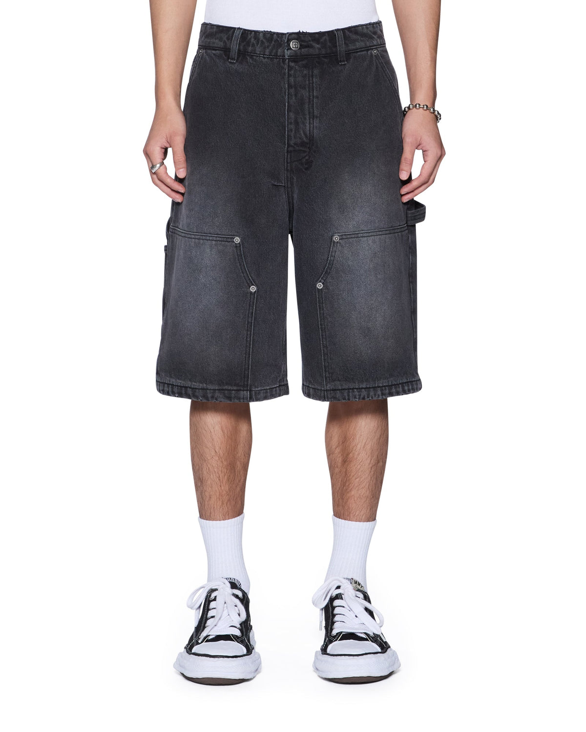 Mens Maxx Operator Short Asher Black Relaxed Walkshorts - Black