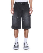 Mens Maxx Operator Short Asher Black Relaxed Walkshorts - Black