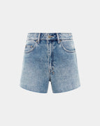 Womens Rise N Hi Short Overkast Fitted Walkshorts - Denim