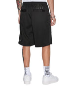 Mens Roll Mesh Short Black Regular Walkshorts - Black