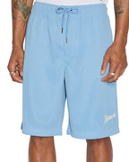 Mens Roll Mesh Short Blue Regular Walkshorts - Blue