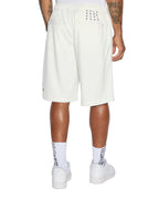 Mens Roll Mesh Short White Regular Walkshorts - White