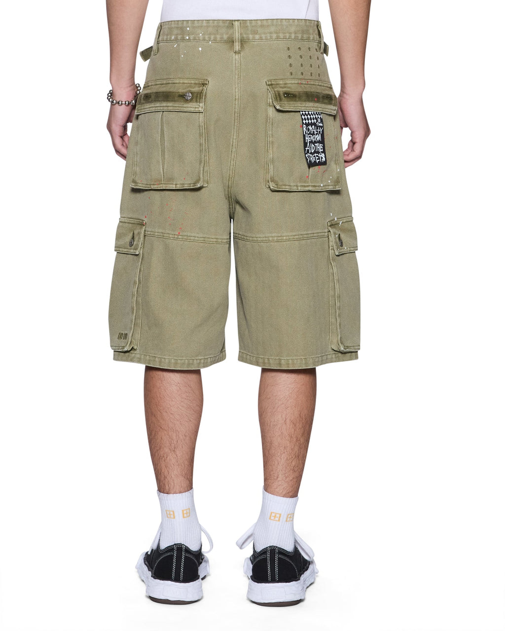 Mens Trooper Cargo Short Militant Straight Walkshorts - Khaki