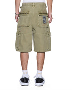 Mens Trooper Cargo Short Militant Straight Walkshorts - Khaki
